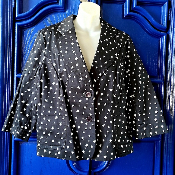 Vintage Star Semi Cropped Blazer Y2K Joan Rivers - Picture 1 of 15